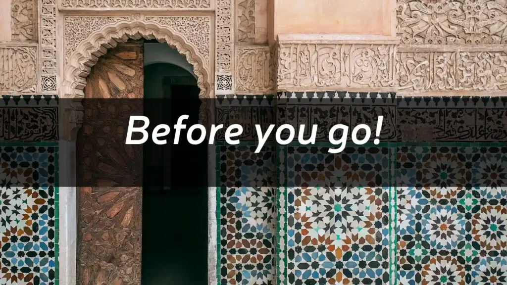 Morocco itinerary 5 days