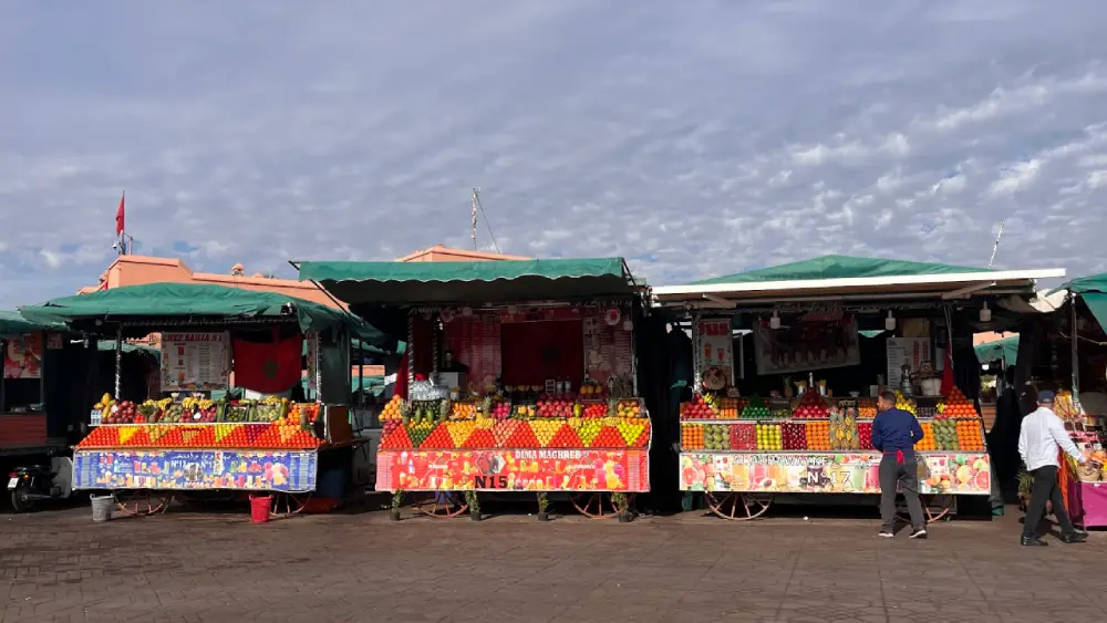 Traditional Moroccan food in Marrakech