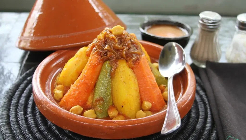 Traditional Friday couscous served in Marrakech.