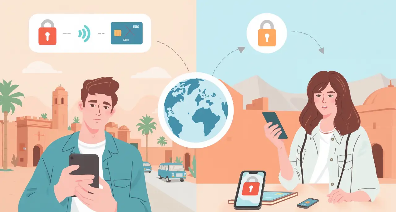 Buying a SIM card at Marrakech Airport