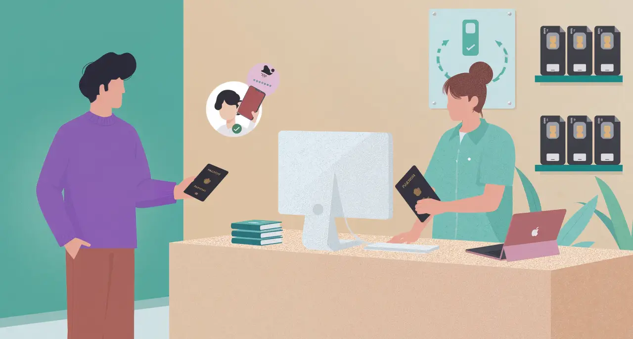 Buying a SIM card at Marrakech Airport