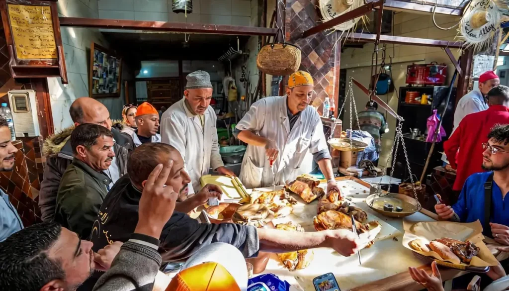 Traditional tangia and mechoui in Marrakech