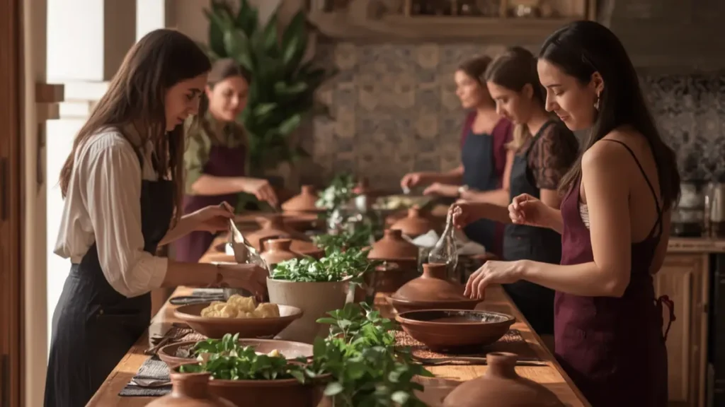 Boutique riad cooking class in Marrakech with local chef