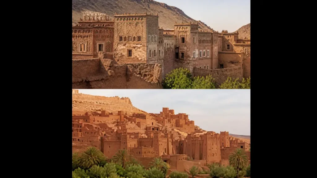 Telouet Kasbah and Aït Ben Haddou comparison in Morocco