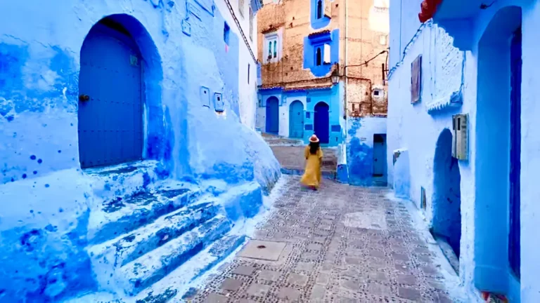 Blue Medina at the end of the Marrakech to Chefchaouen journey