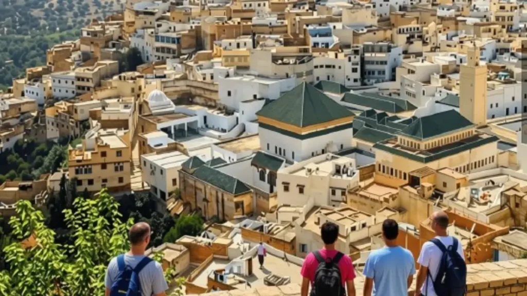 Hill town of Moulay Idriss near Volubilis in Morocco