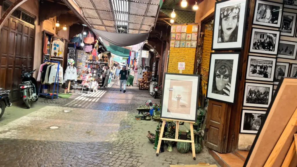 Street in Riad Zitoun near Jemaa el-Fna in Marrakech
