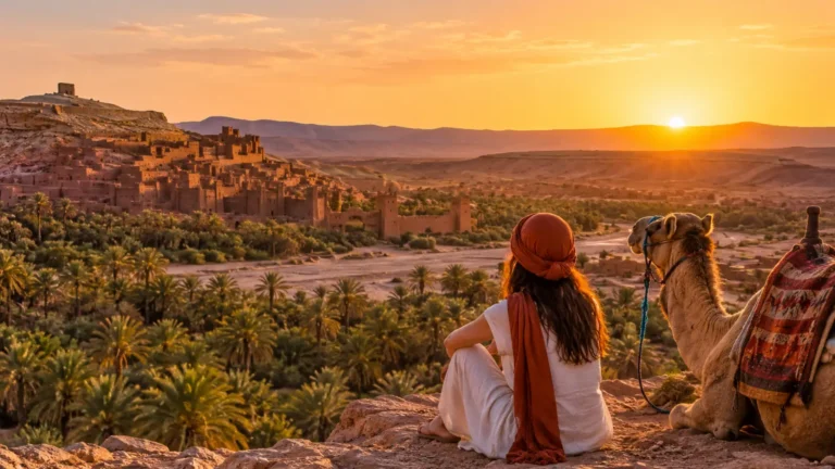 2 day desert tour from Marrakech to Zagora with camel and Draa Valley at sunset