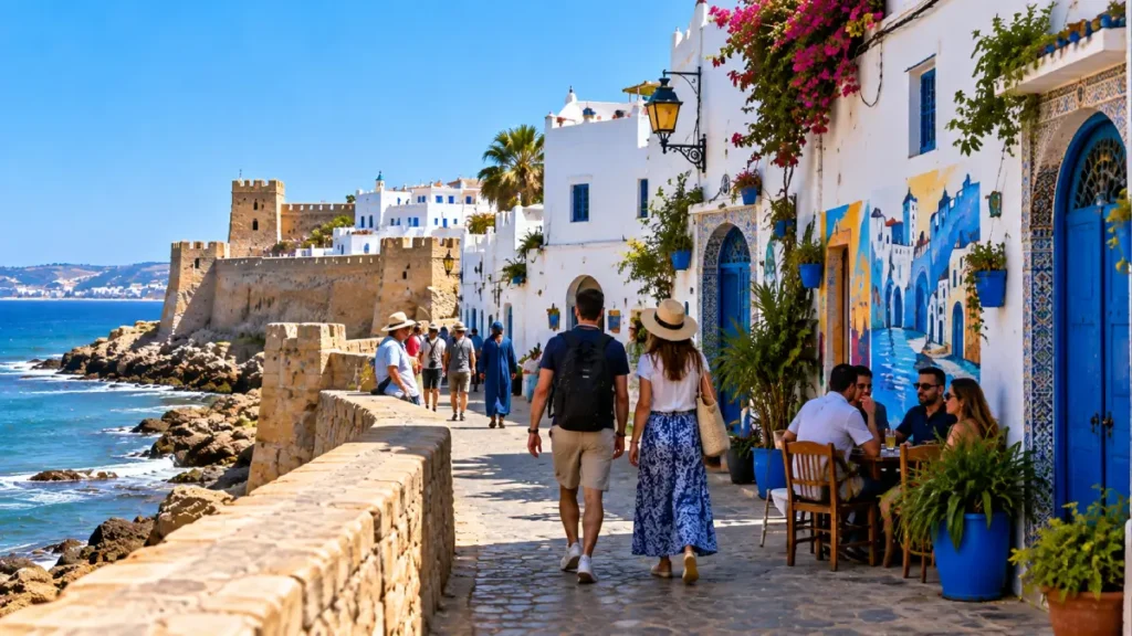 What to see in Asilah with whitewashed medina streets, murals, sea walls and Atlantic views